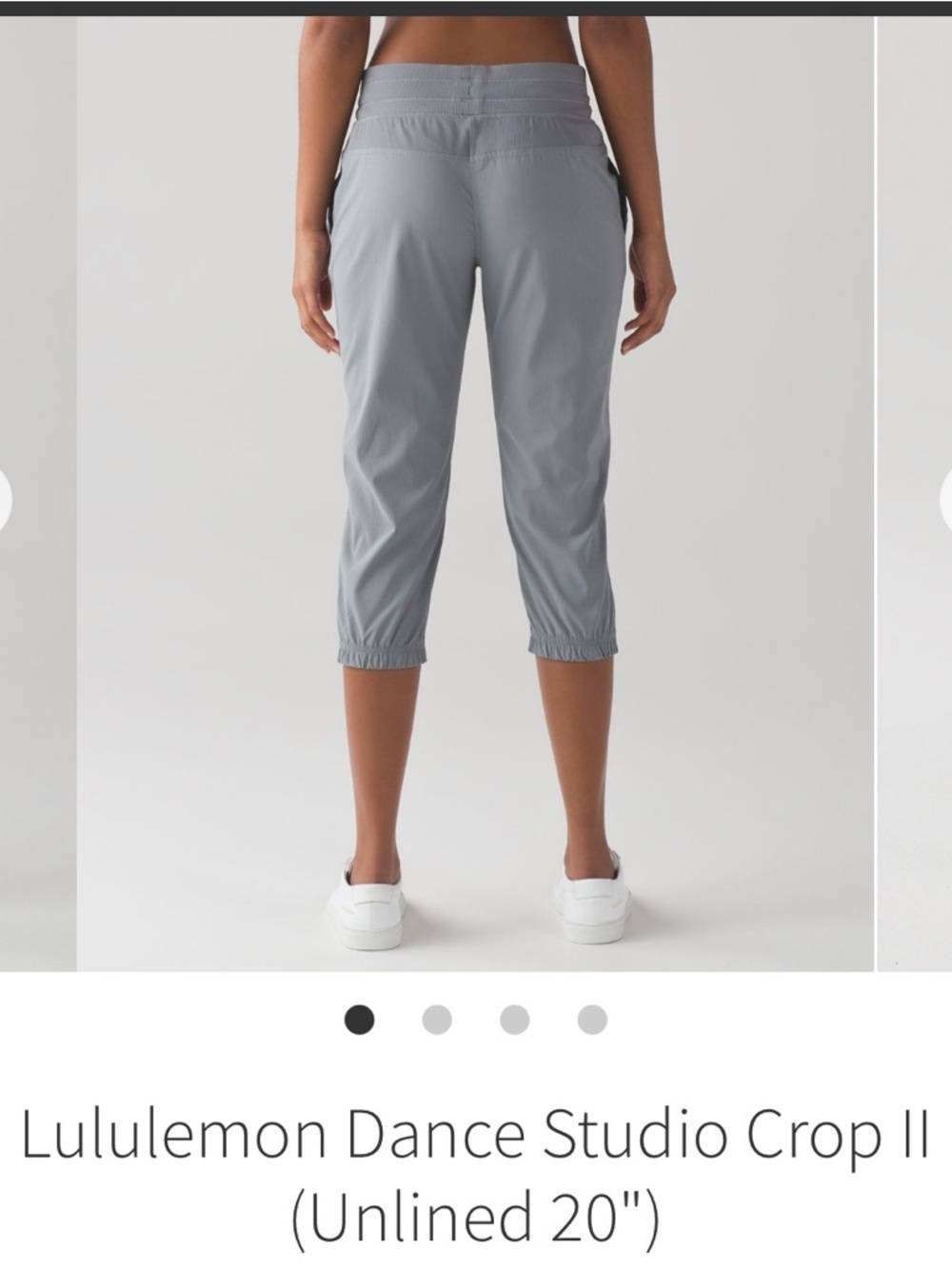 lululemon athletica Women's Ankle Crop Pants in Light Gray